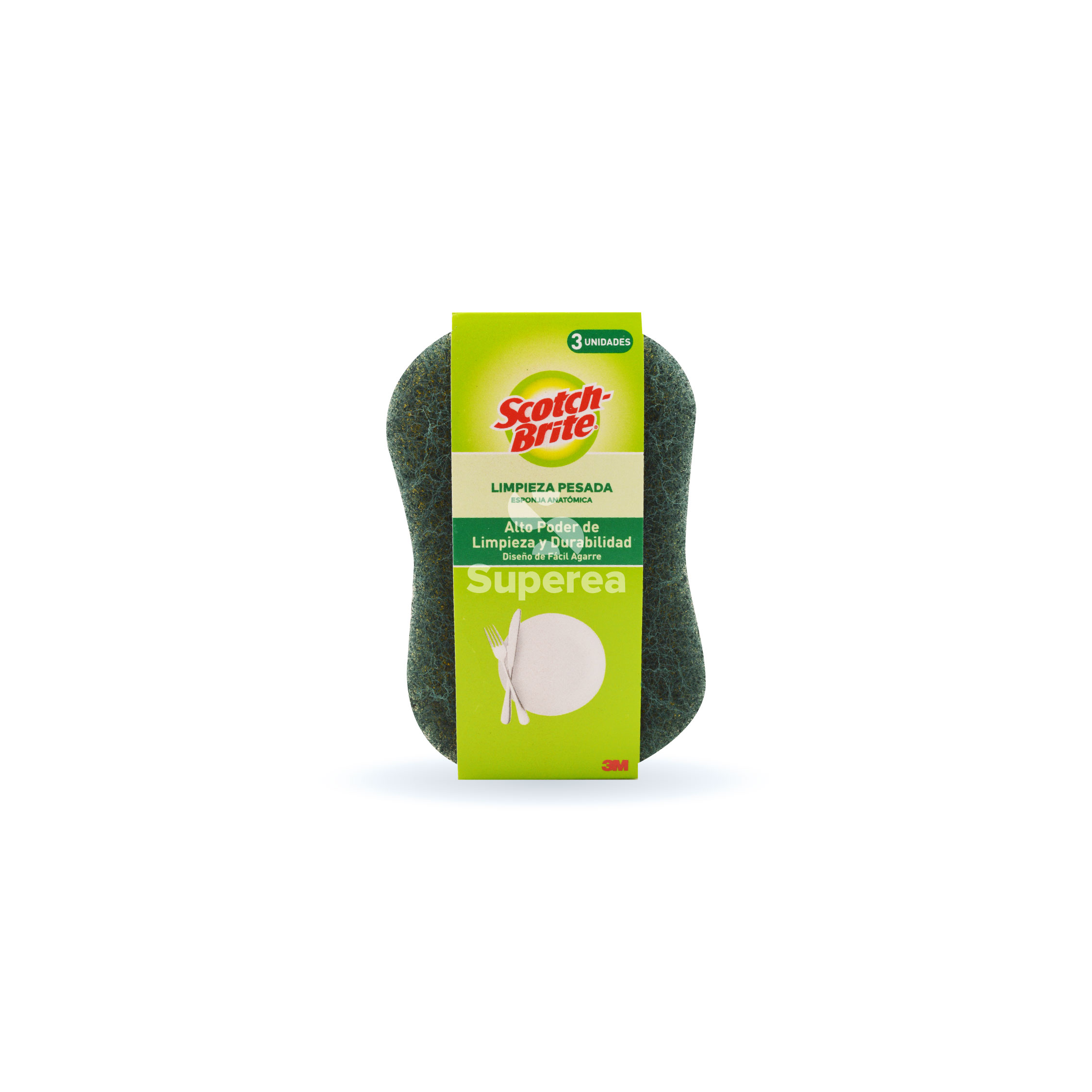 Comprar Esponja Scotch-Brite® Limpieza Pesada Anatómica- 2 Unidades