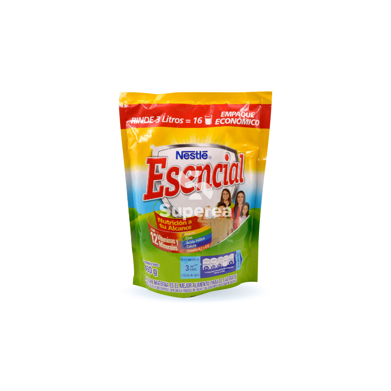 Leche en Polvo Esencial Nido Bolsa 460g