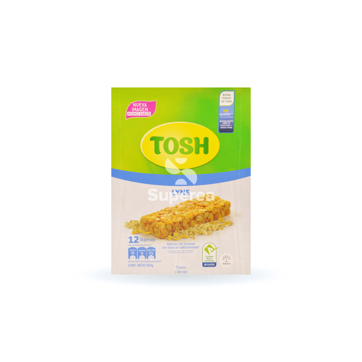 Granola Tosh Sin Azúcar X 6 Barras Lyne 138 g 