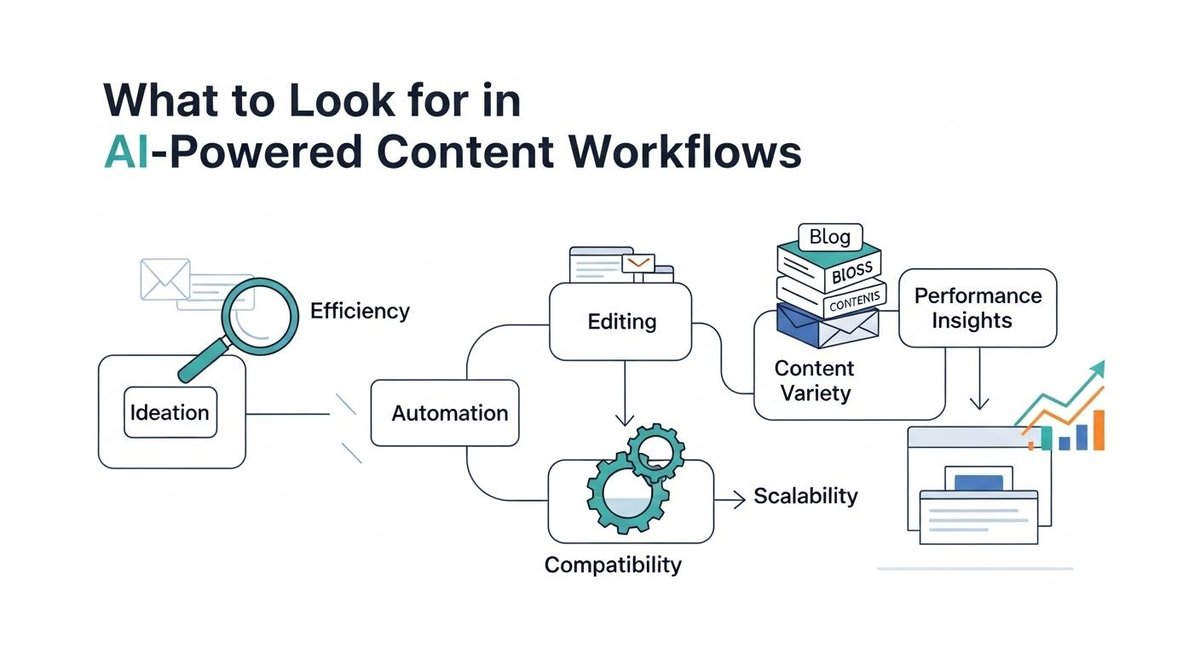 Image representing What to Look for in AI-Powered Content Workflows