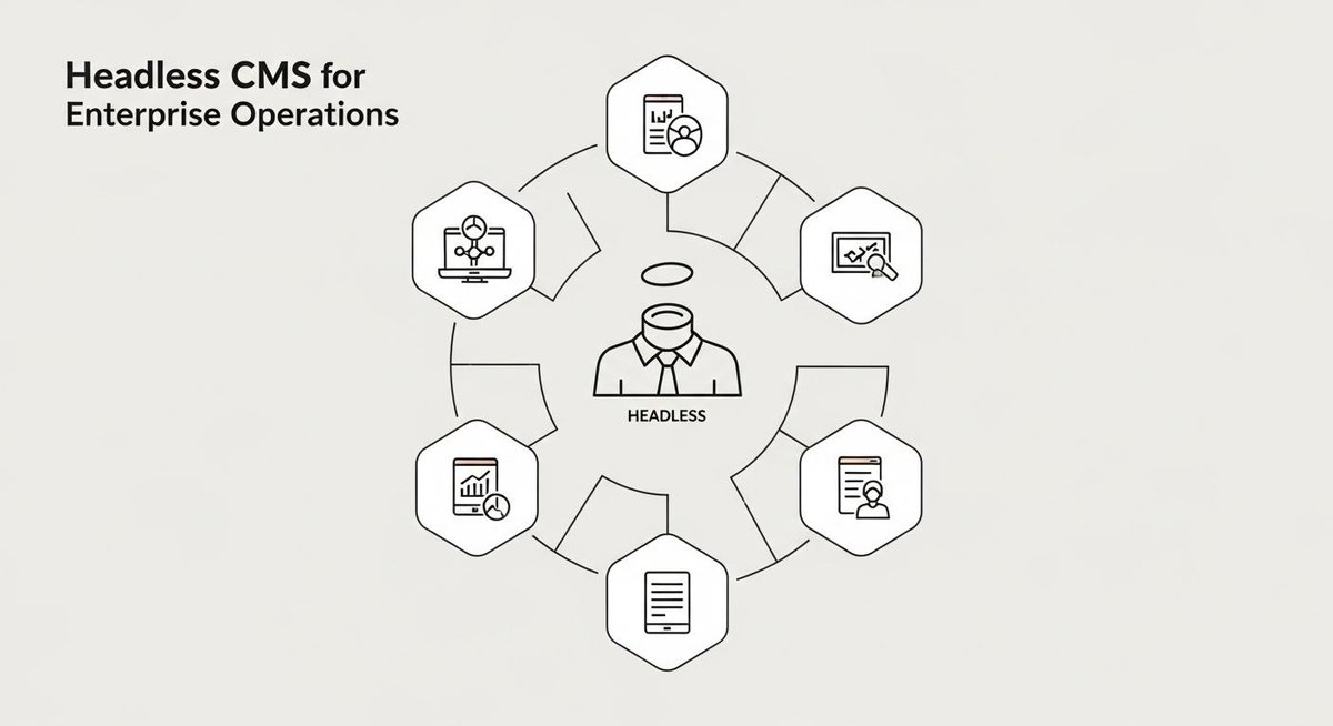Image representing The 6 Key Headless CMS Benefits That Transform Enterprise Operations