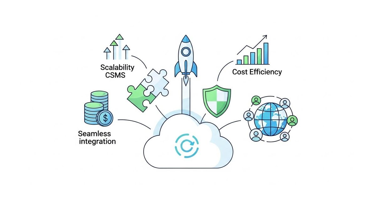 Image representing Key Benefits of Cloud CMS for Digital Agencies