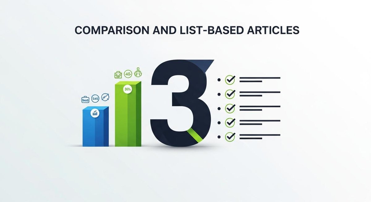 Image representing 3. Comparison and List-Based Articles