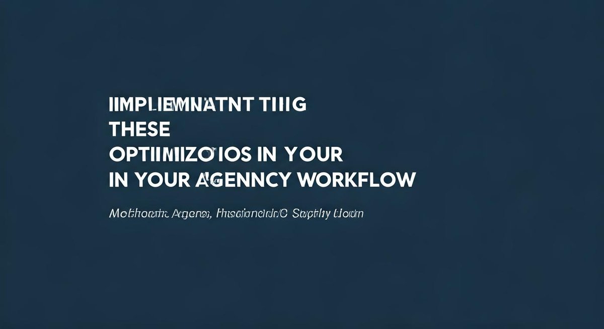 A clean, modern workspace with a laptop displaying a workflow optimization dashboard. Charts and data visualizations highl...