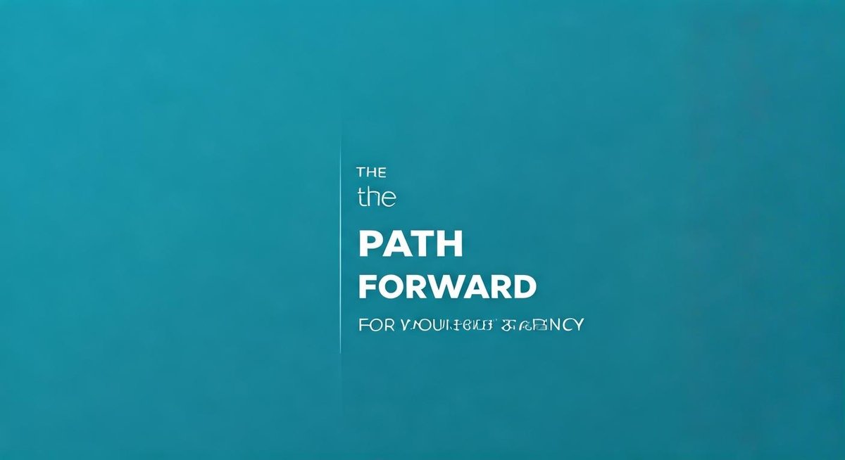 A diverse team collaborates around a digital whiteboard displaying a roadmap with key milestones. Focus is on strategic pl...