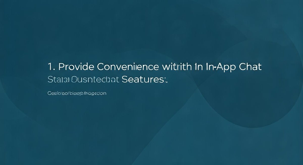 A clean SaaS interface displays a chat window within the application. A user avatar sits beside a message bubble, suggesti...