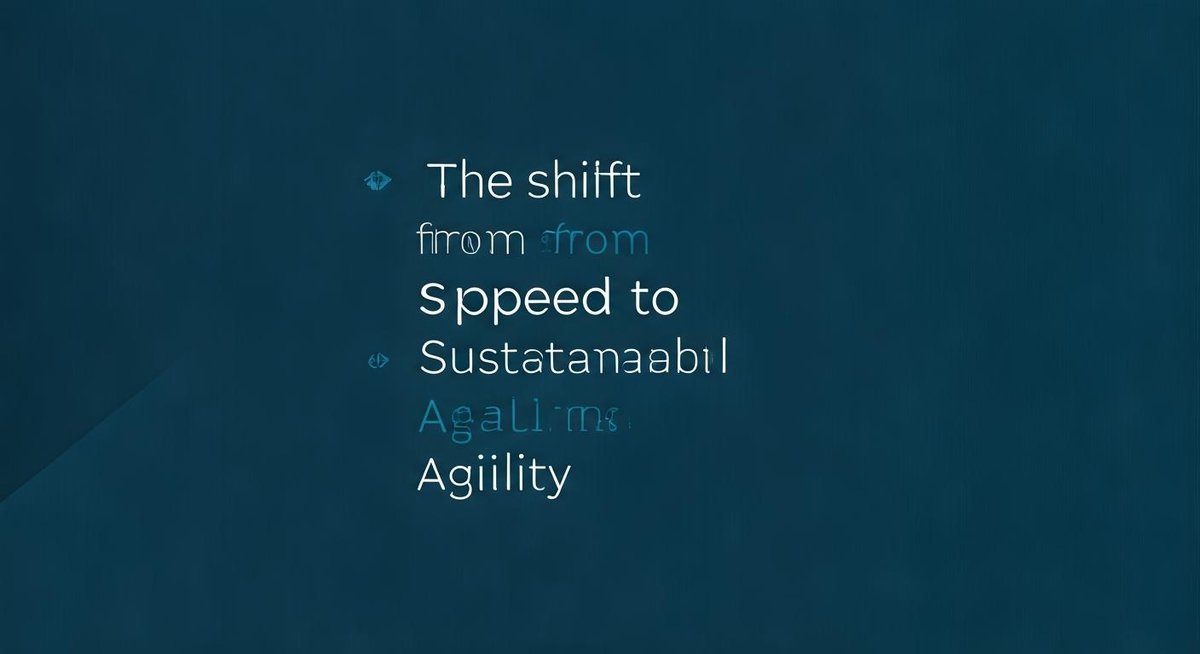 Abstract graphic depicting interconnected nodes and flowing lines, symbolizing adaptability and continuous improvement in ...