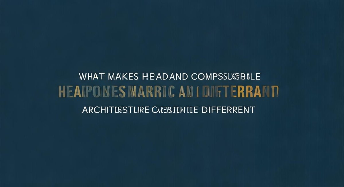 A diagram contrasts traditional monolithic architecture with a headless, composable approach. The monolithic side shows ti...