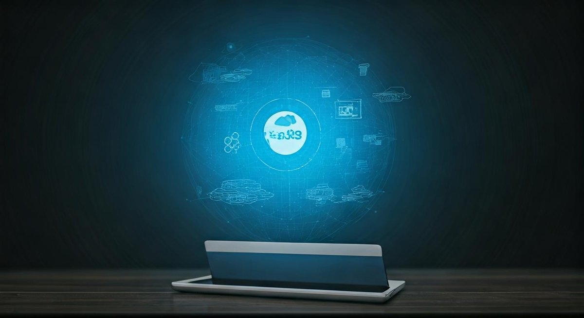 Abstract graphic depicting interconnected nodes and lines, symbolizing network performance and data flow. Modern, clean de...