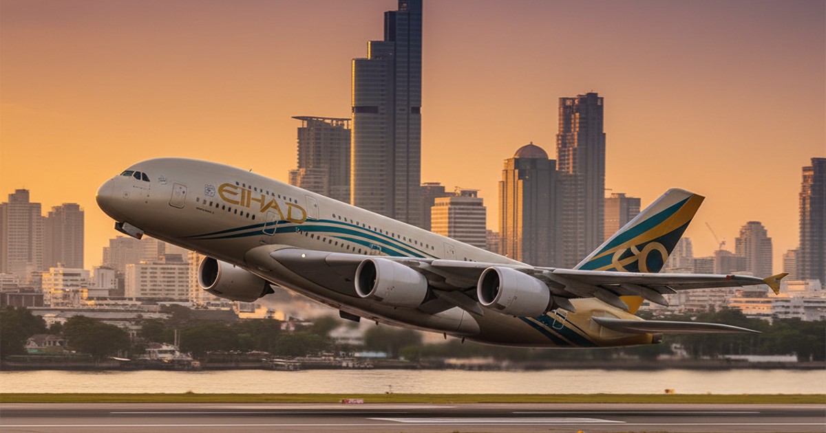 Featured image for Etihad Deploys A380 to Bangkok