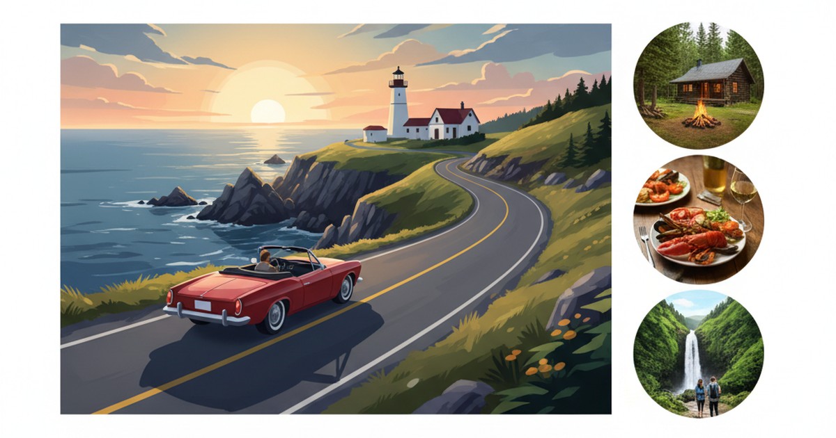 A couple enjoying a scenic view of the Hopewell Rocks in New Brunswick during a weekend getaway.