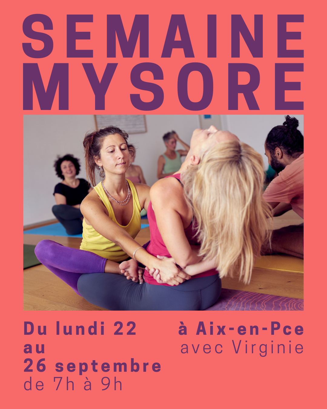 Semaine Mysore du 22 au 26 septembre