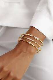 Styling Tips: How Minimalist Gold and Diamond Bangle Bracelets ...