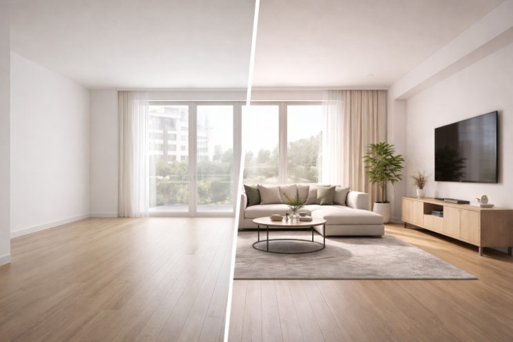 Difference Between Virtual Staging and 3D Rendering