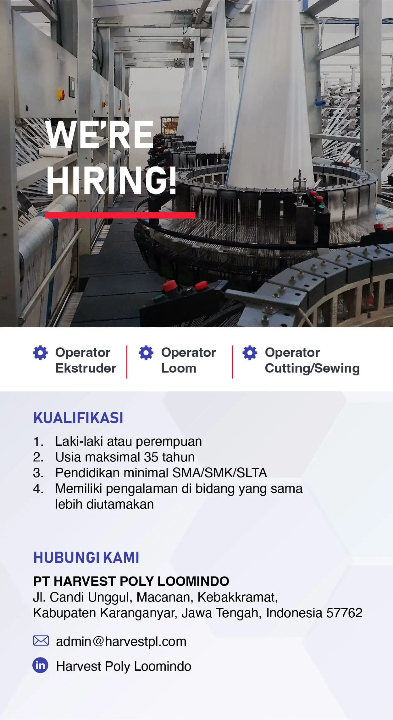 We are hiring