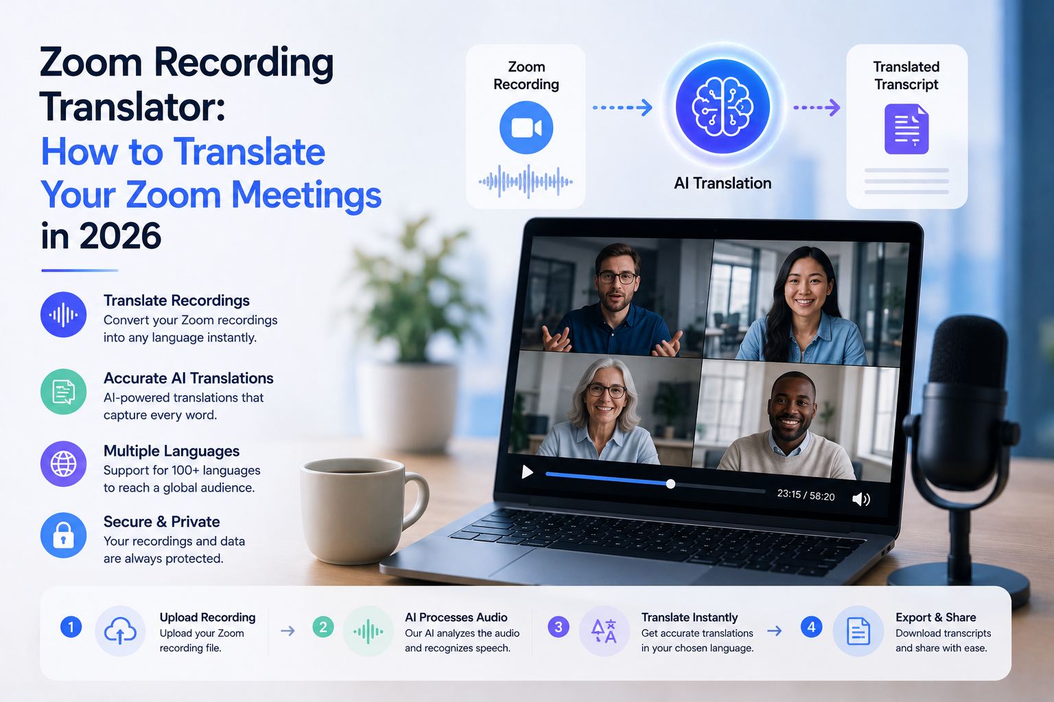 Zoom Recording Translator: How to Translate Your Zoom Meetings in 2026