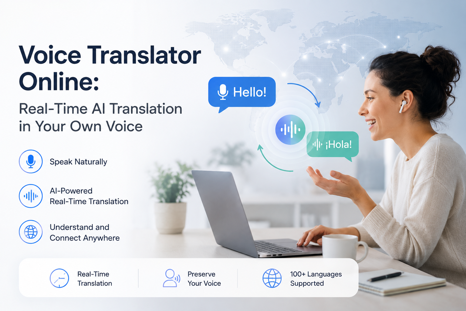 Voice Translator Online: Real-Time AI Translation in Your Own Voice