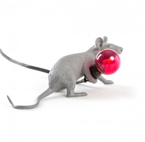 Mouse Lamp Lie Down Grey, Seletti - Deesup