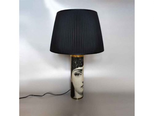 Fornasetti, Lampada da tavolo vintage in metallo