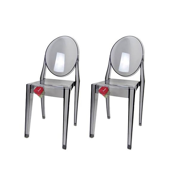 Set 2 sedie Ghost Victoria di Philippe Starck, Kartell