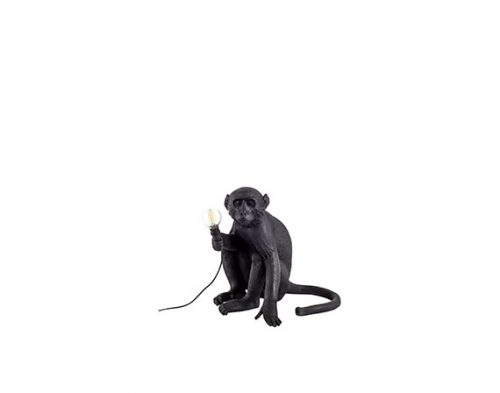 The Monkey Lamp Sitting Version (BLACK) - Deesup