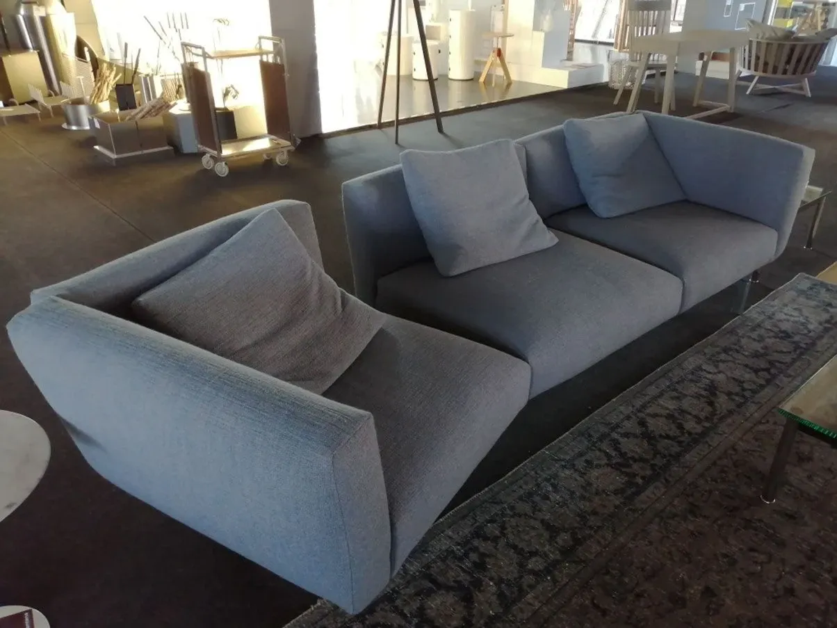 Divano 3 posti Avio di Piero Lissoni in tessuto, Knoll 3