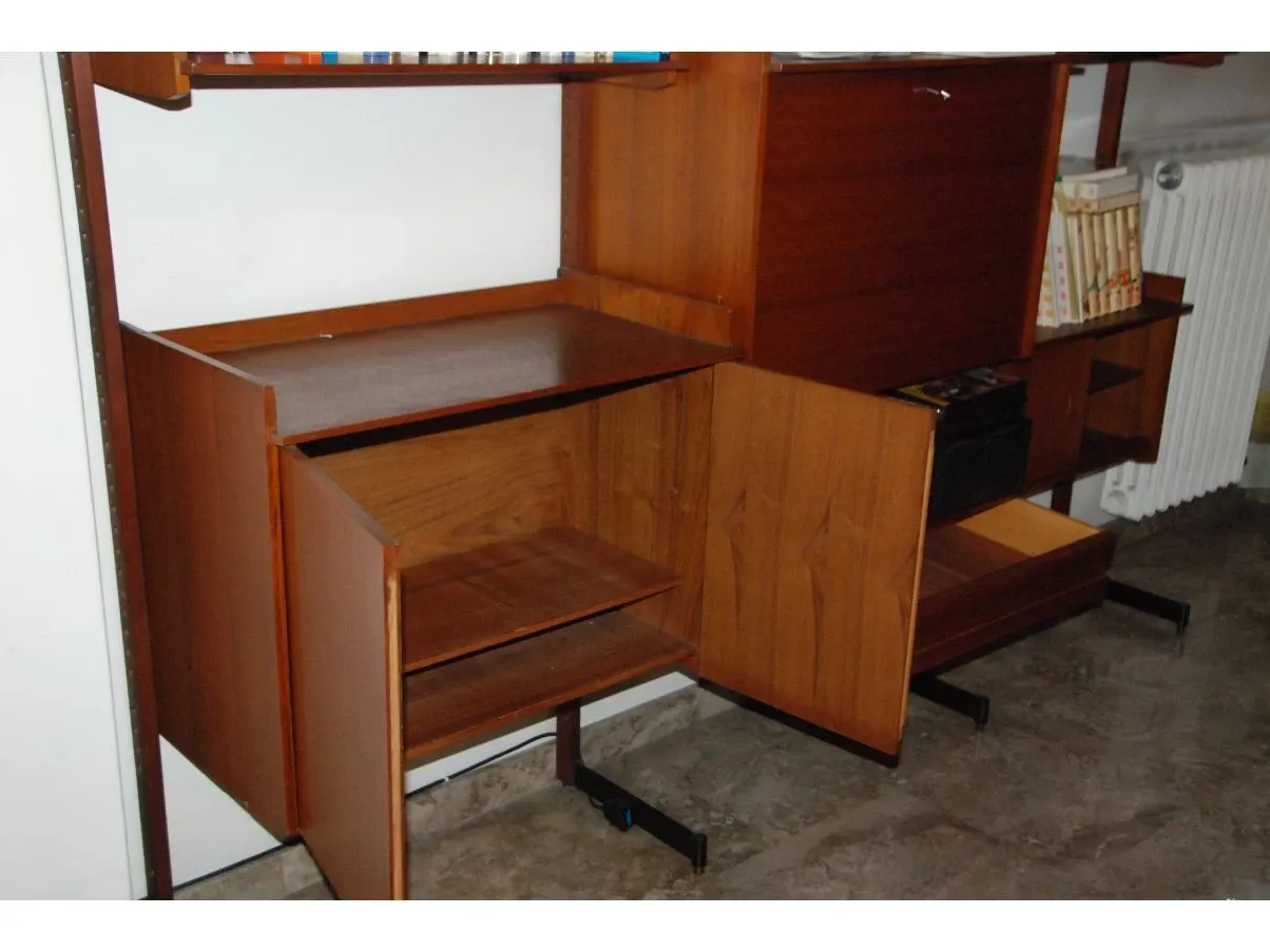 Libreria in teak vintage (anni'60) 3