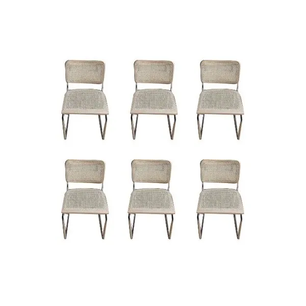 Set of 6 Cesca chairs by Marcel Breuer, MDF Italia image