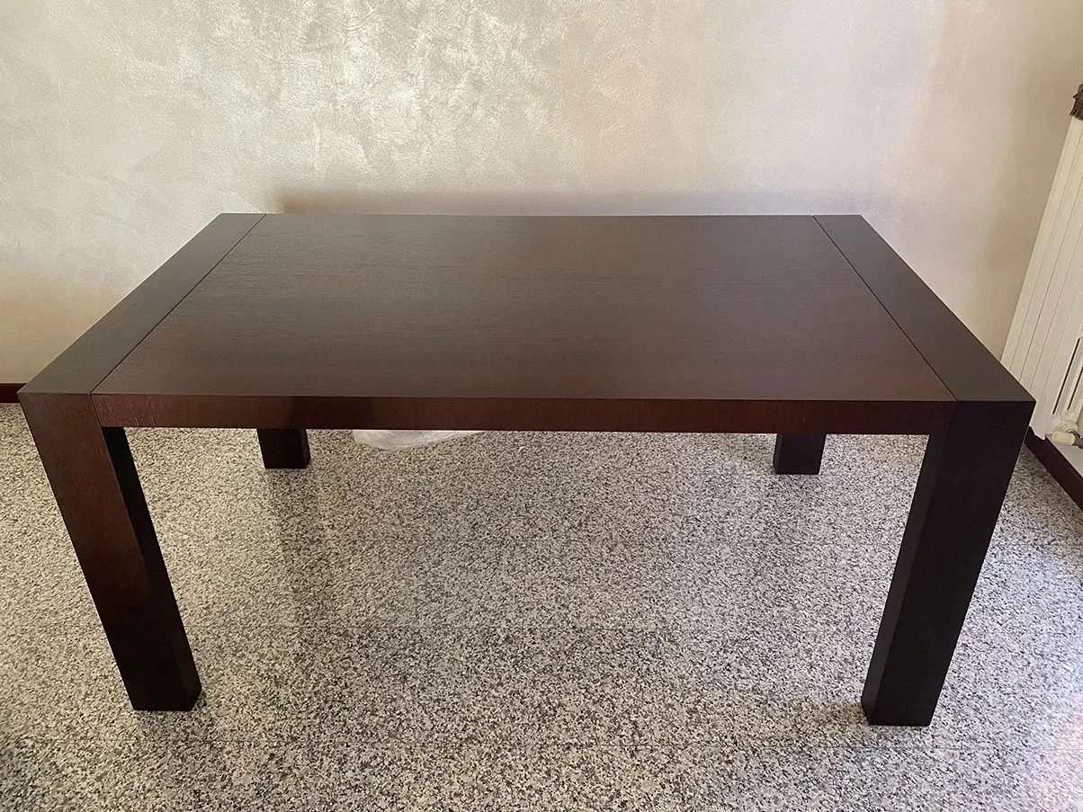 Ausziehbarer Esstisch aus Holz (braun) 3