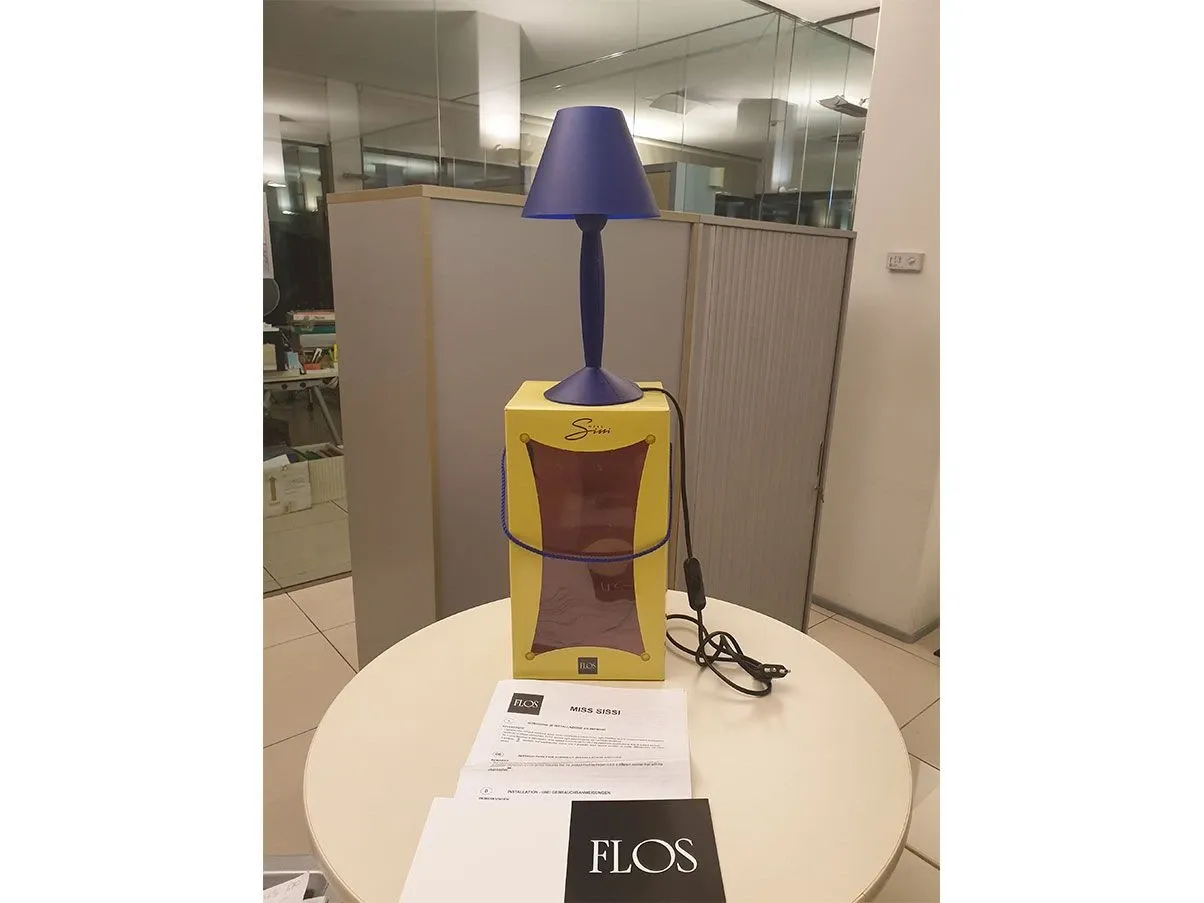 Lampada da tavolo Miss Sissi in policarbonato (blu), Flos 5