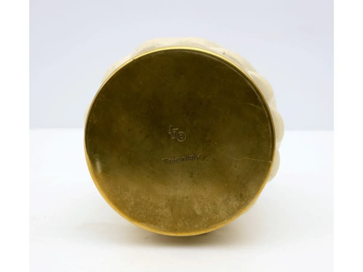 Accendino da tavolo in ottone e ceramica, Tommaso Barbi 8