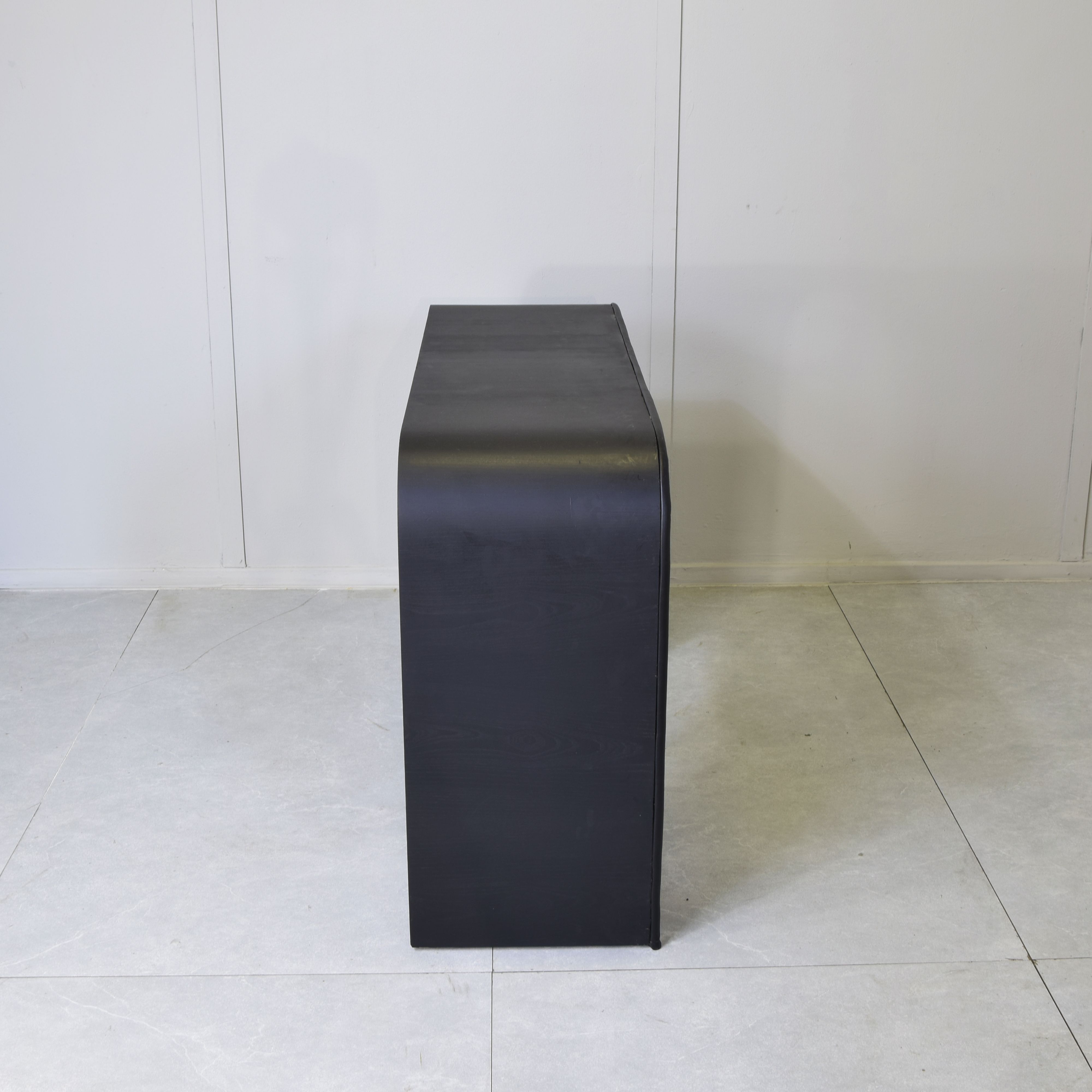 Consolle postmoderna in legno curvato (anni '80) Defects