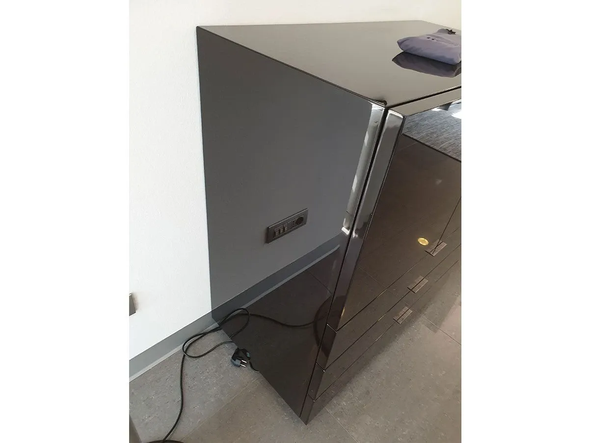 Harvey Line container with 3 drawers (anthracite), Minotti 4