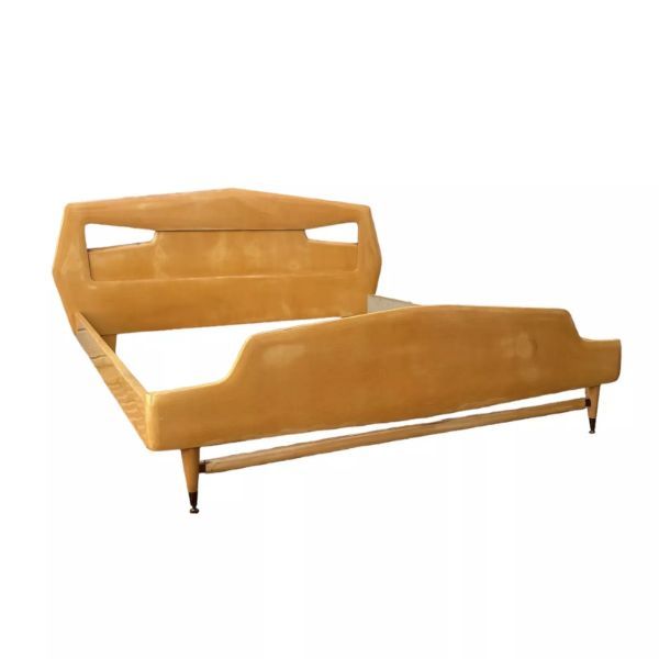 Double bed by Vittorio Dassi in maple (50s), La Permanente Cantù image