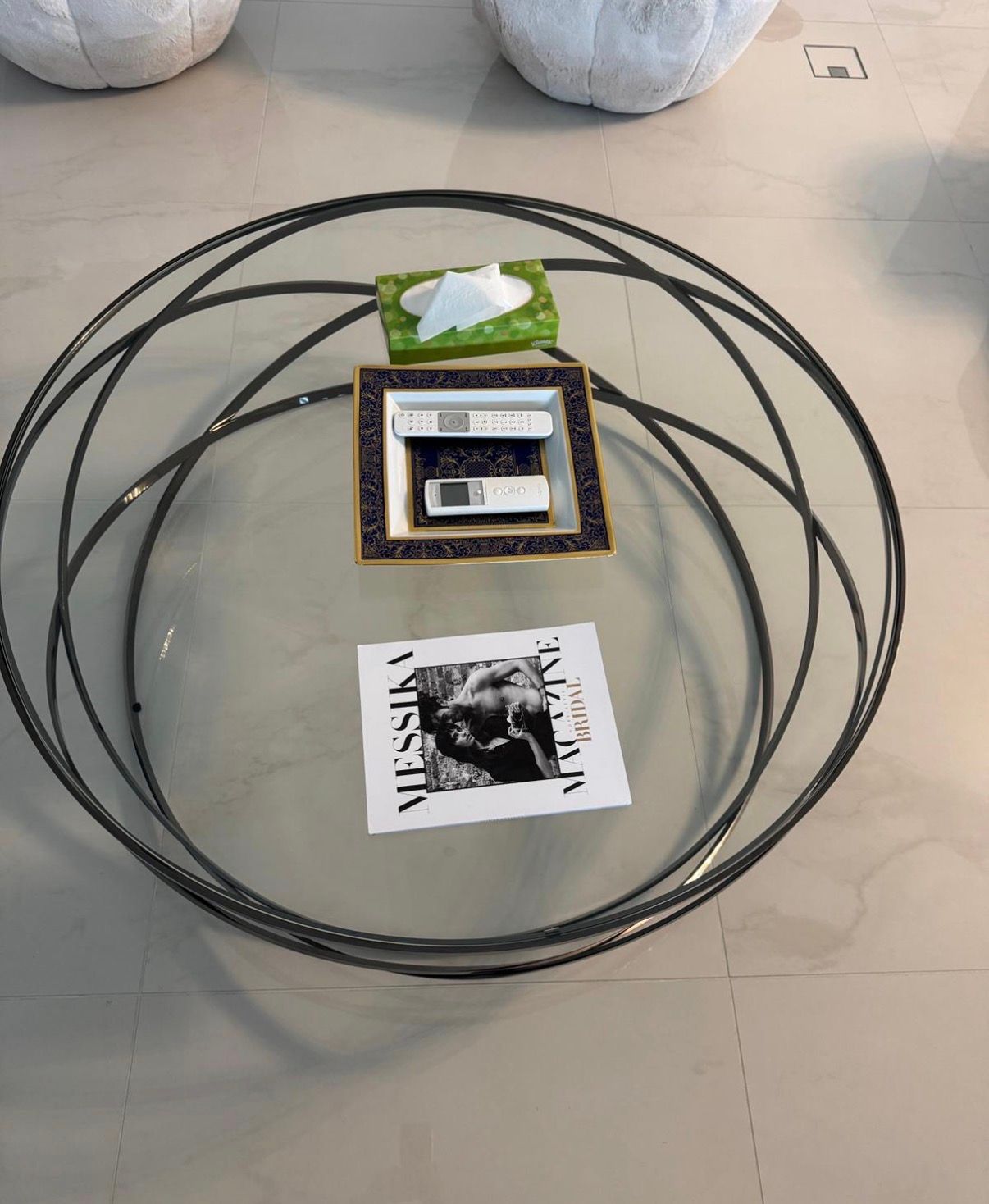 Tavolino da caffè Evol in vetro Front