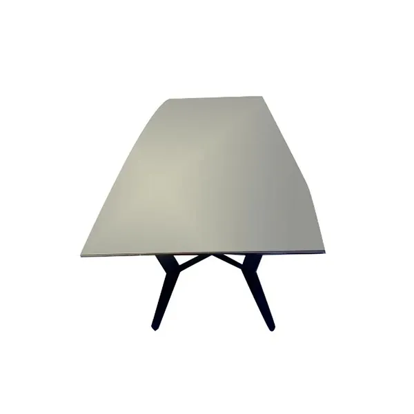 Rectangular table in shaped opaline glass (1950s), image