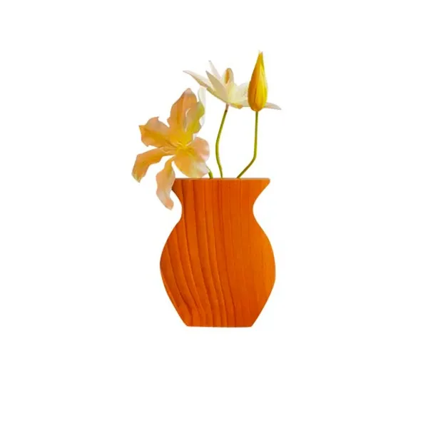 Twergi vase cover in cherry wood, Alessi image