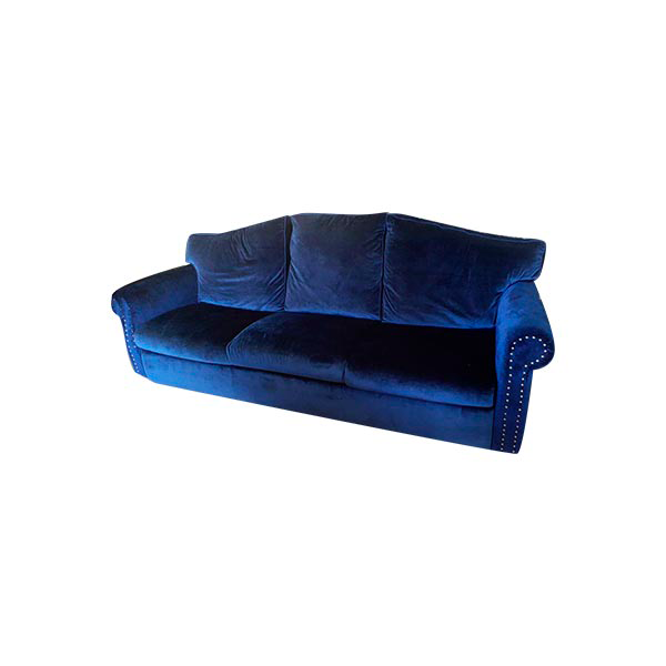 3 seater sofa upholstered in fabric (blue), La Dolcevita image