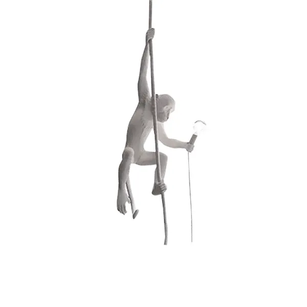 Lampada a sospensione Monkey Lamp resina (bianco) 5