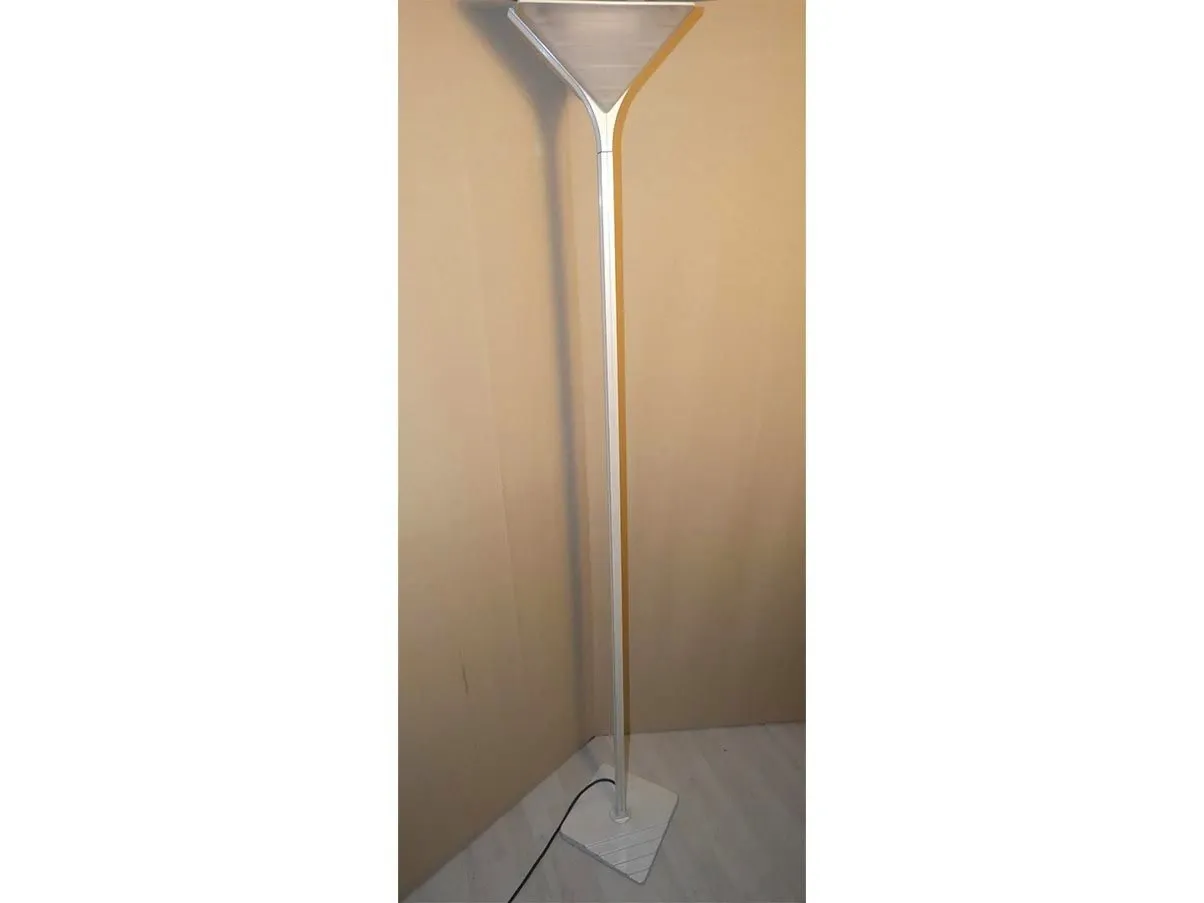 Floor lamp in metal and glass (1980s) 4