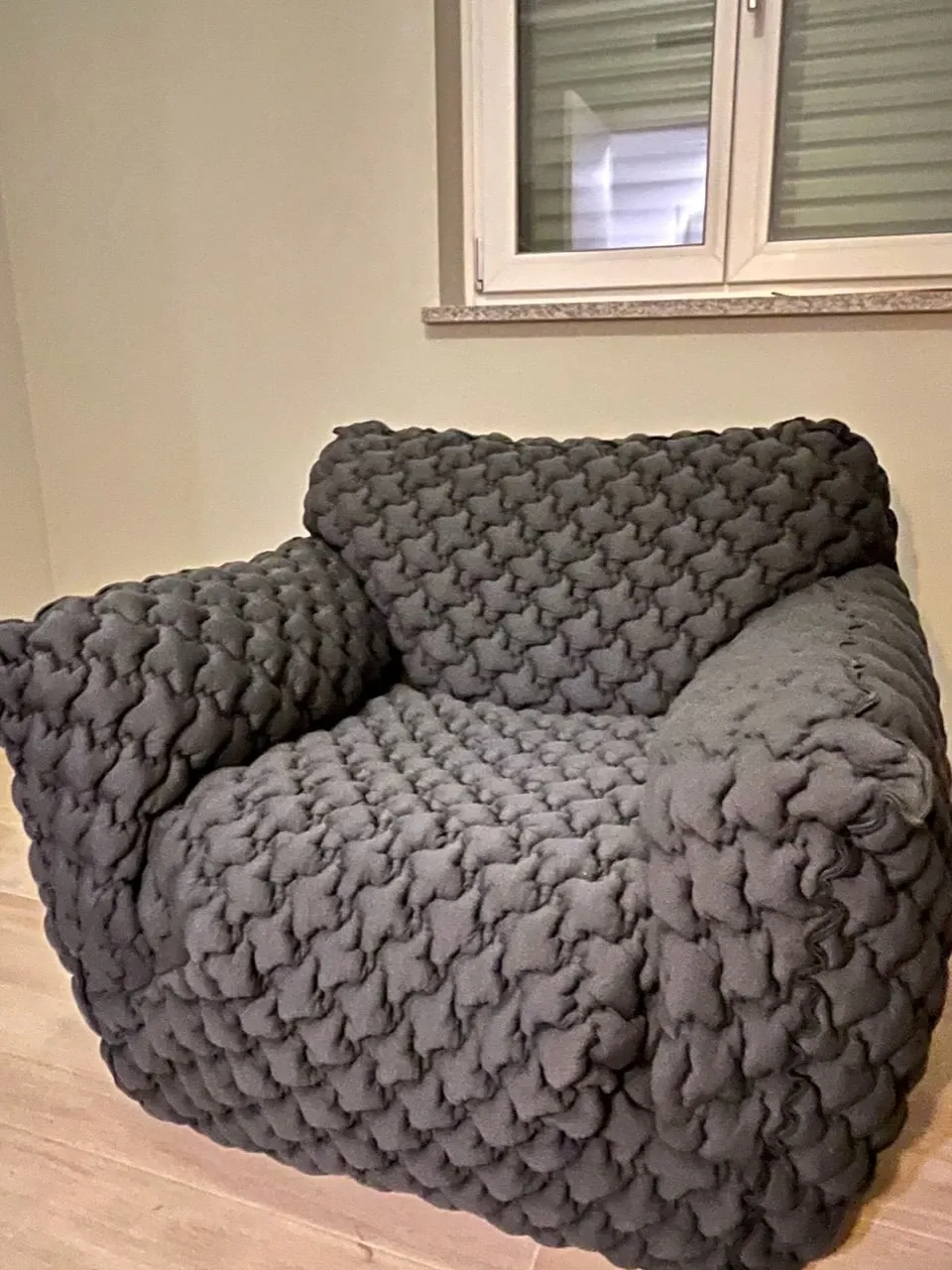 Nuvola 05 armchair in fabric (grey), Gervasoni 1