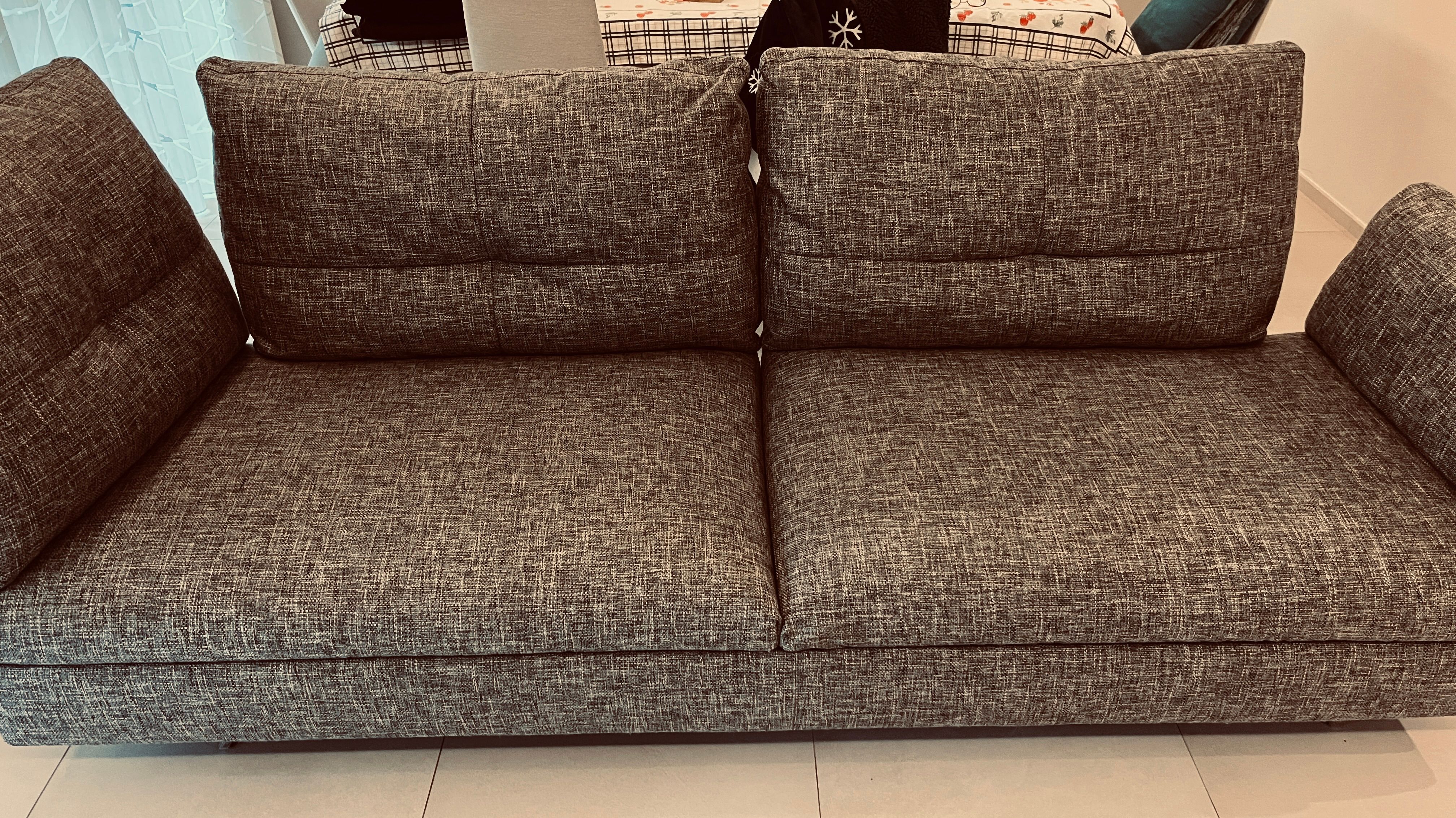 Divano 3 posti Limes rivestito in tessuto Front