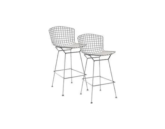 Set 2 sgabelli Bertoia, Knoll 2