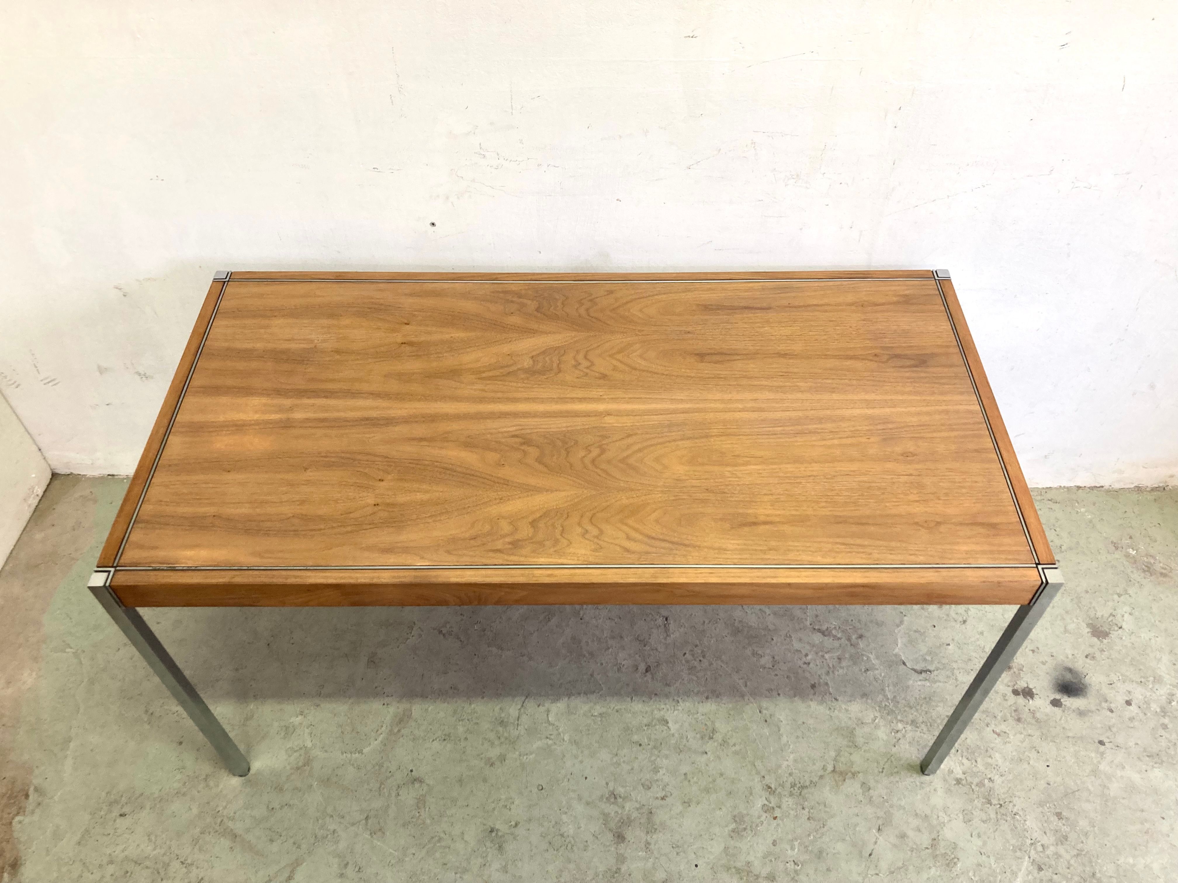 Table/bureau en bois de chêne (années 60) Brand