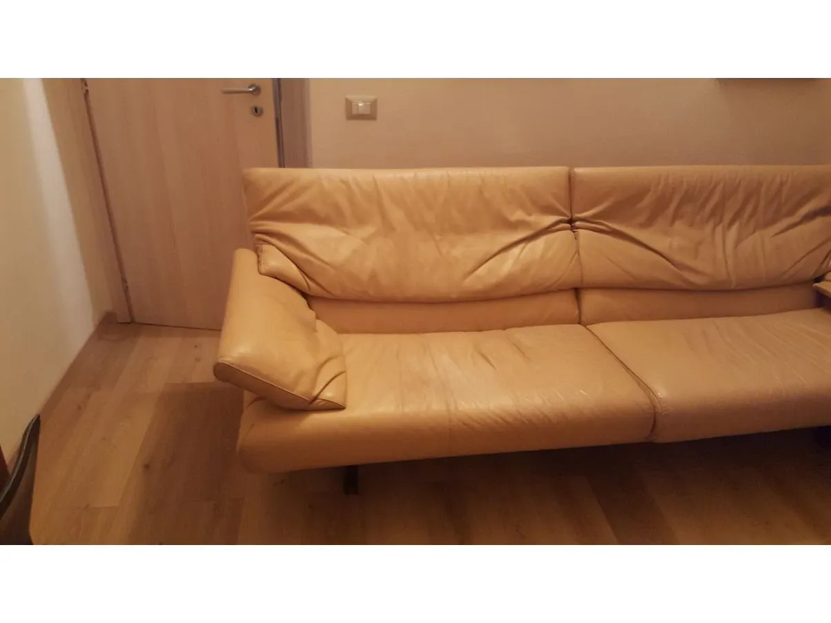 Set divano 3 posti e poltrona Alanda in pelle 3