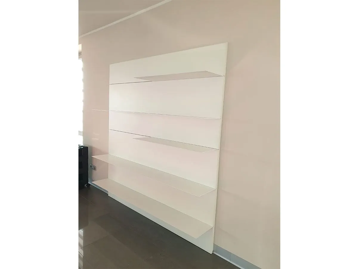 Libreria Load It con mensole in acciaio verniciato (bianco), Porro 6