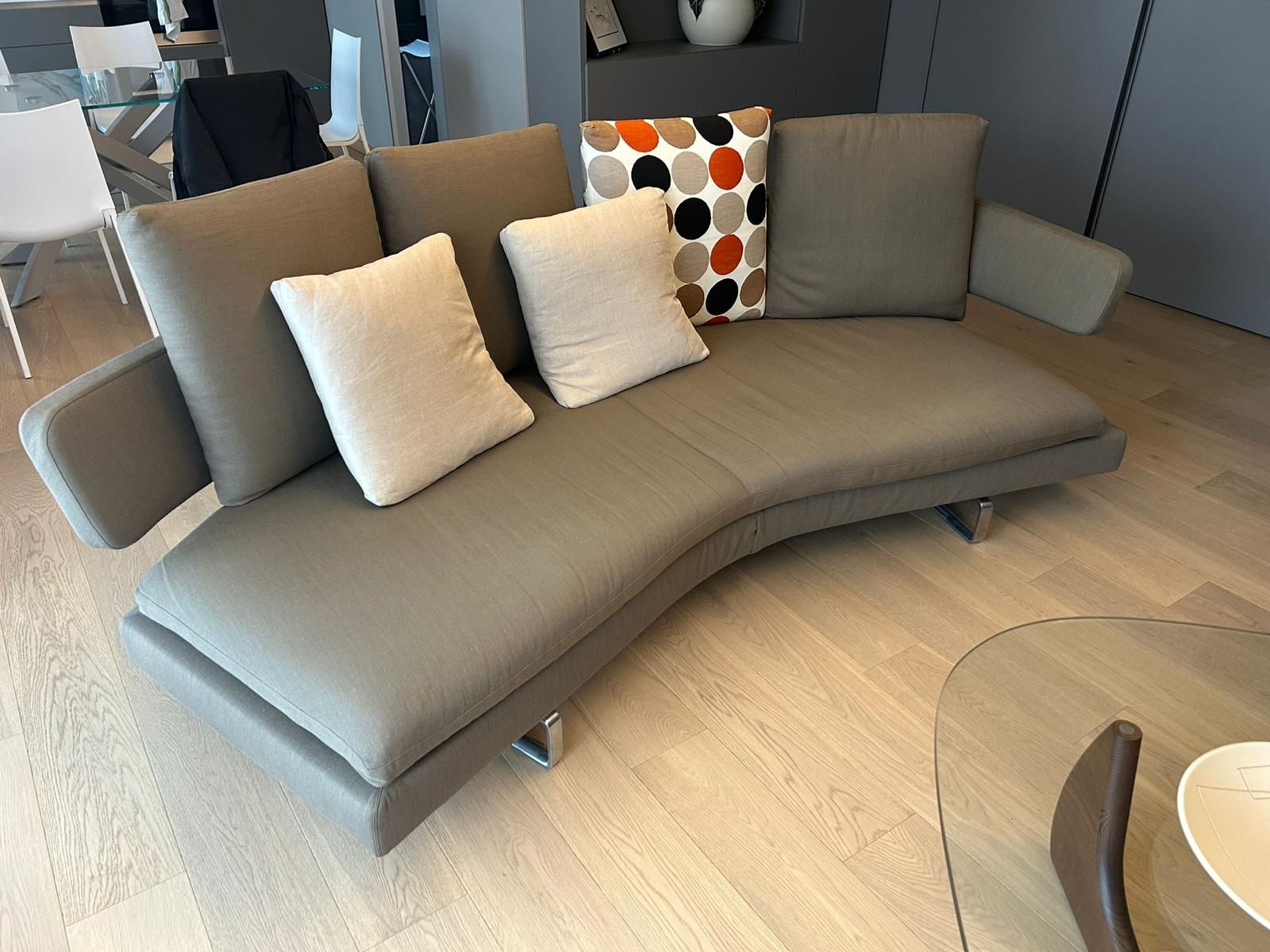 Divano 3 posti Arne in tessuto di Antonio Citterio Main