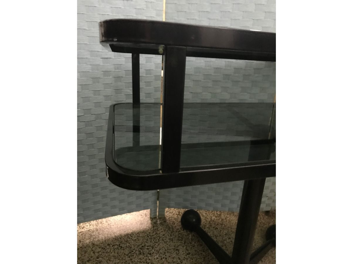 Vintage Couchtisch mit Rollen (70er Jahre) Side