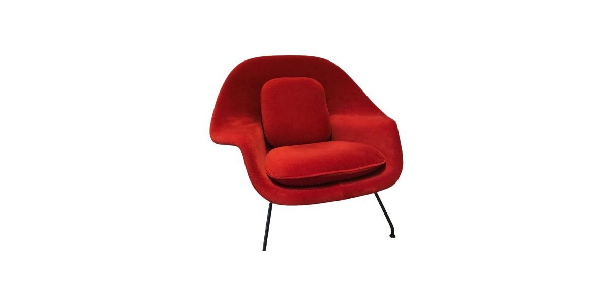 Red Womb armchair, Knoll image