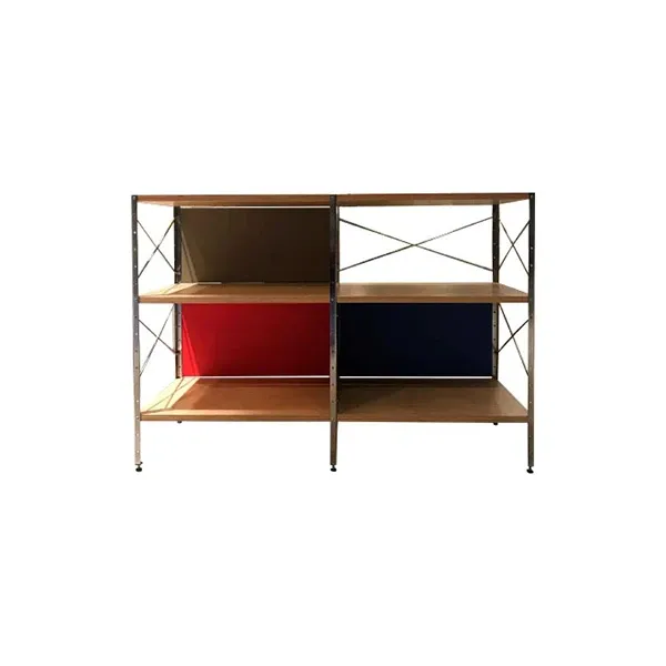 Libreria Esu Shelf con struttura in metallo zincato, Vitra 